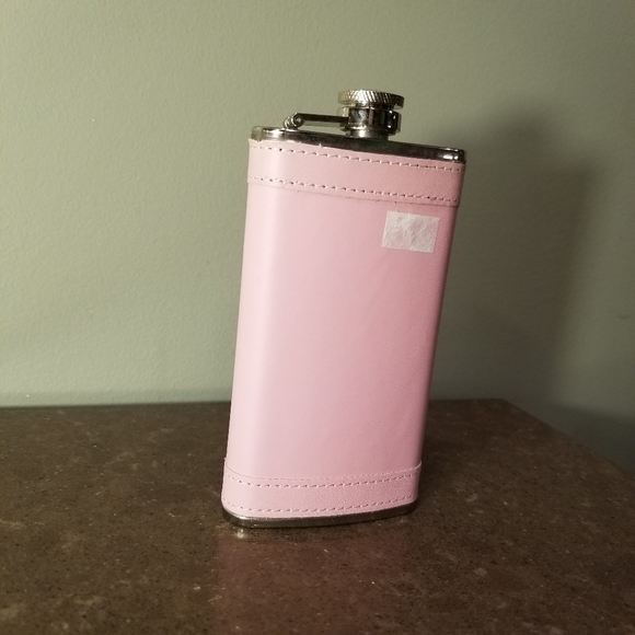 Leather Wrapped Flask - Picture 3 of 8
